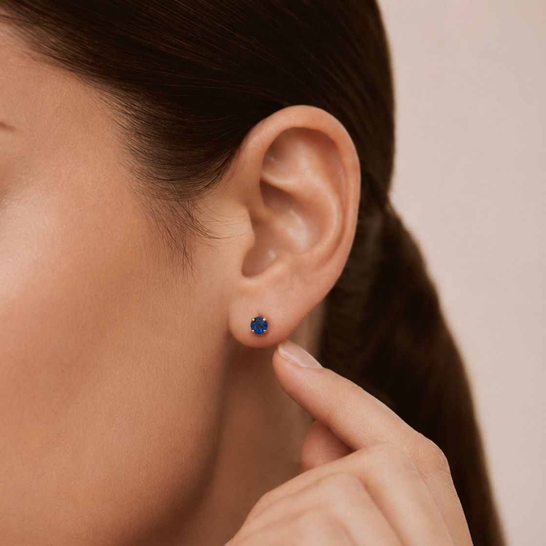 Aretes cristal zafiro - Imagen 2