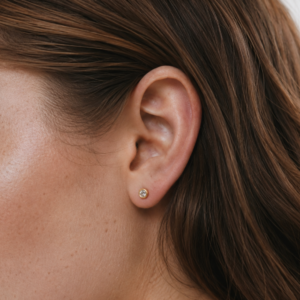 Aretes cristal en bisel