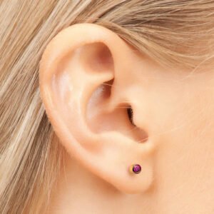 Aretes cristal rosa