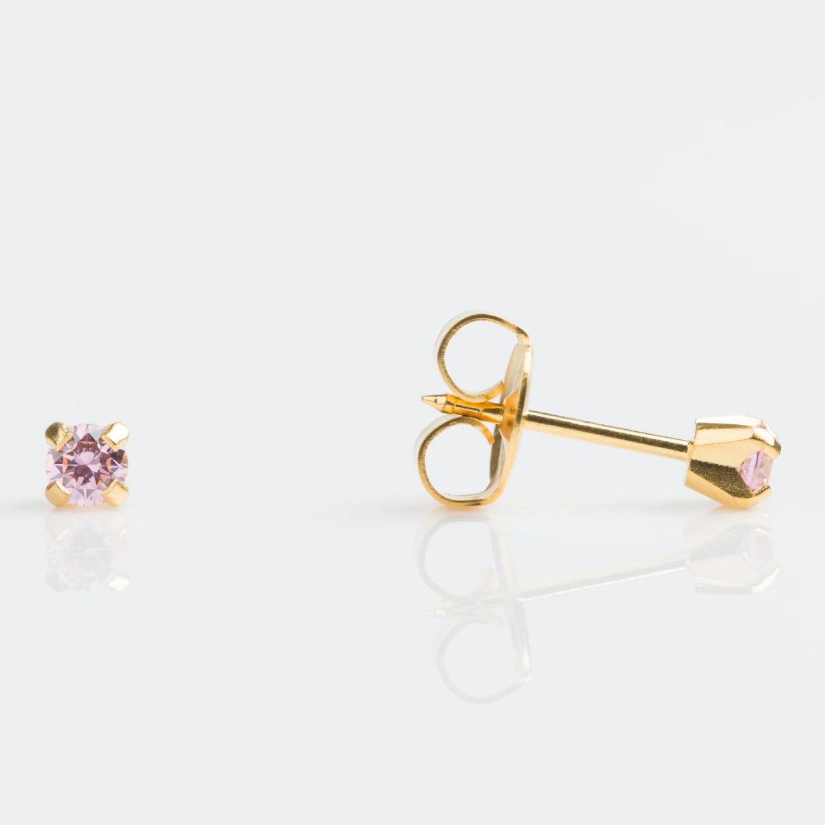 Aretes circonia rosada