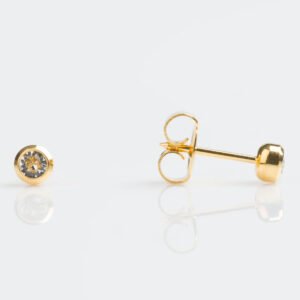 Aretes cristal en bisel