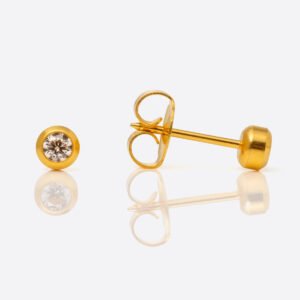Aretes cristal en bisel