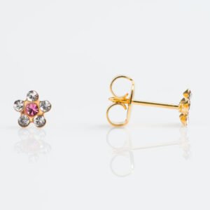 Aretes margarita rosa