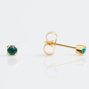 Aretes cristal esmeralda