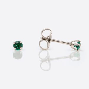 Aretes cristal esmeralda