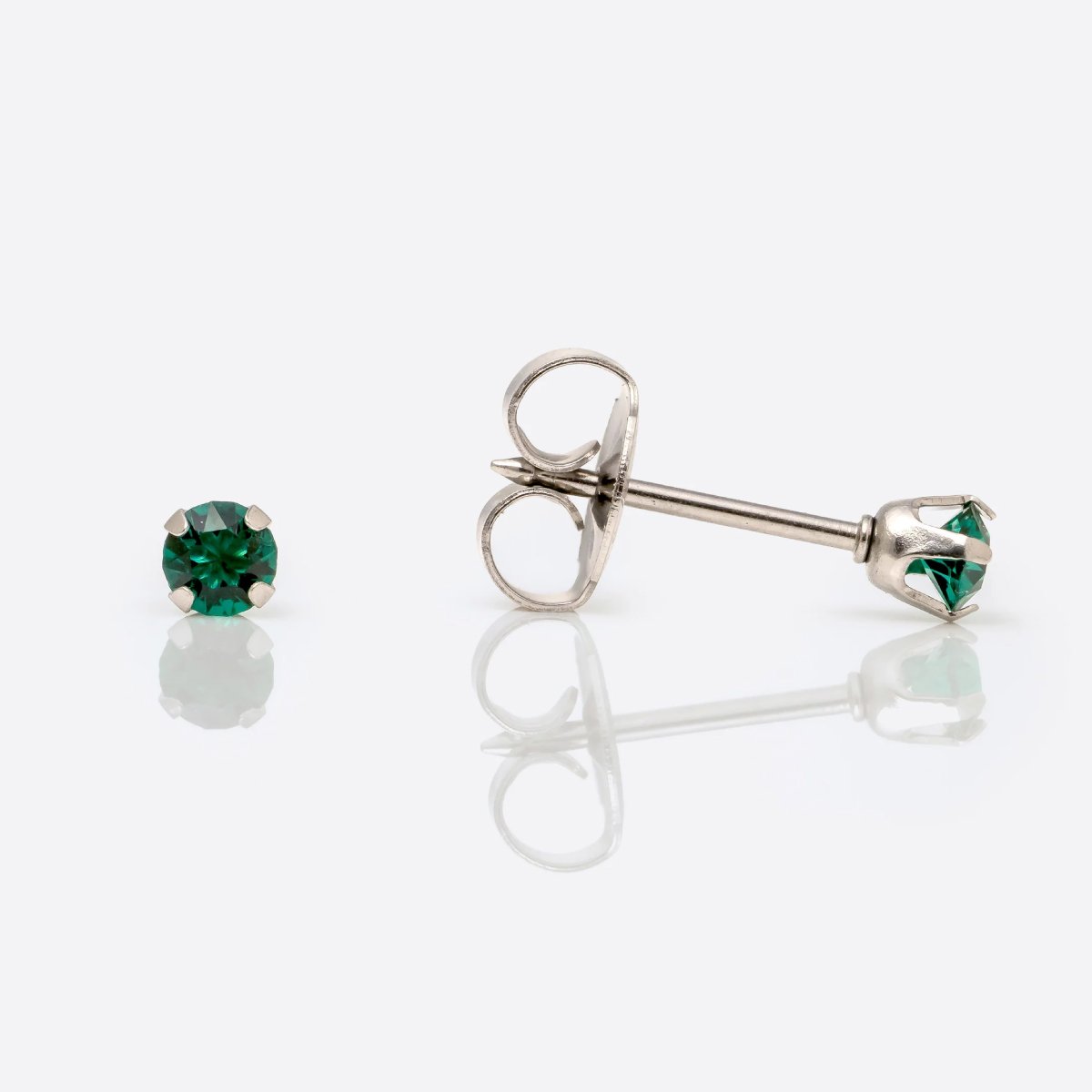 Aretes cristal esmeralda
