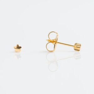 Aretes estrella dorada