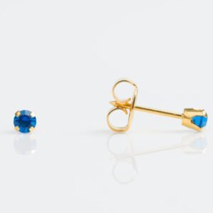Aretes cristal zafiro