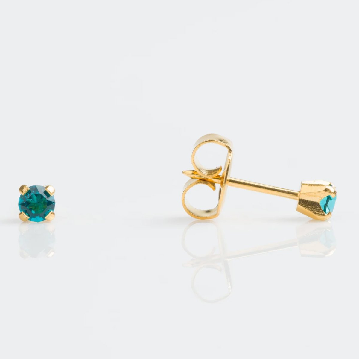 Aretes circonia azul