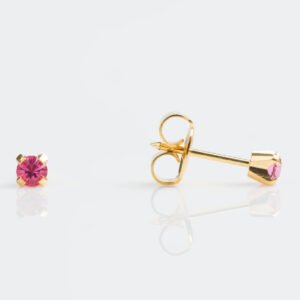 Aretes cristal rosa