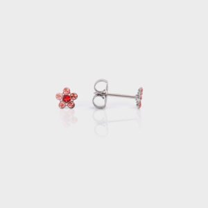 Aretes margarita rosa