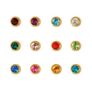 Aretes cristal en bisel
