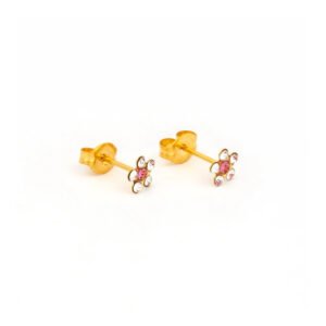 Aretes margarita rosa