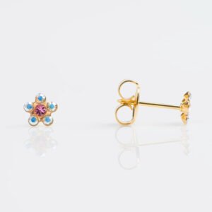 Aretes margarita zirconia