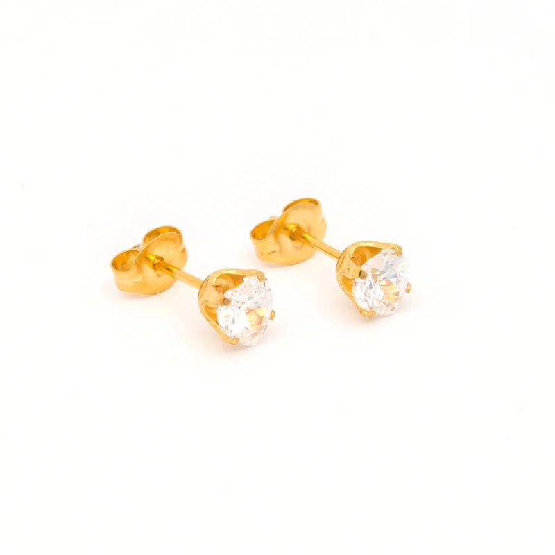 Aretes circonia corazón