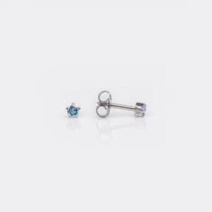 Aretes cristal azul