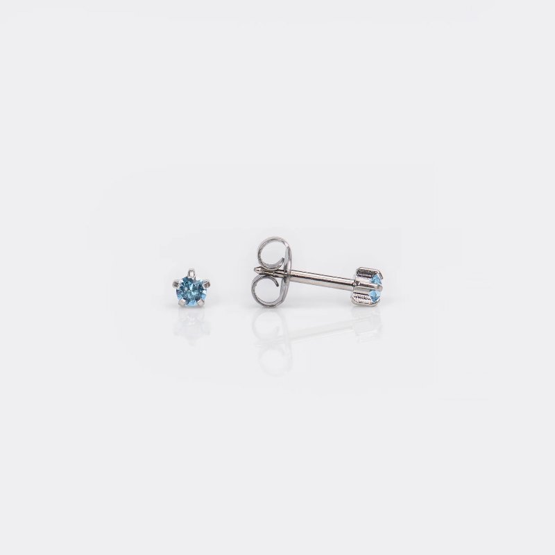 Aretes cristal azul