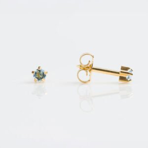 Aretes cristal azul claro