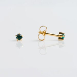 Aretes cristal verde
