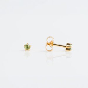 Aretes cristal verde