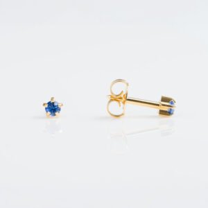 Aretes cristal azul osc.