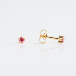 Aretes cristal rosa