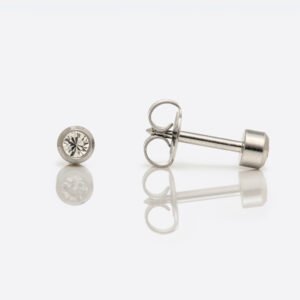 Aretes cristal en bisel