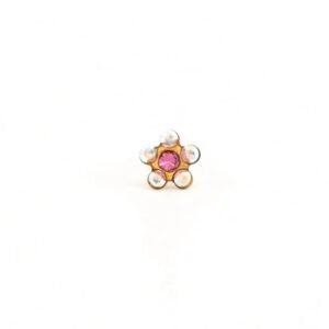 Aretes margarita rosa
