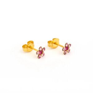 Aretes margarita fucsia