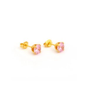 Aretes circonia rosada